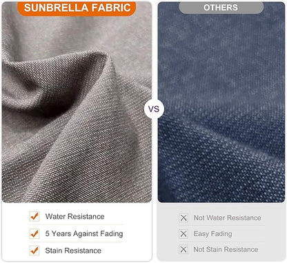 PURPLE LEAF 10ft Cantilever Outdoor Patio Umbrella Large Heavy Duty 360° Rotation Double Top Offset Rectangular Umbrellas for Backyard Deck Pool, Cast Ash