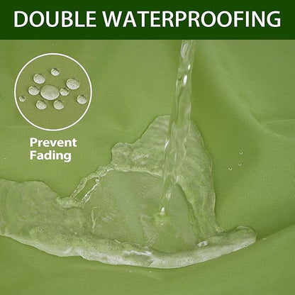 Outdoor Bench Cushion 48x18x3 Inch with Ties, Thick Waterproof Porch Swing Cushions for Patio Furniture Chair Pad, Seat Sofa Garden Replacement Cushion Sponge Filling