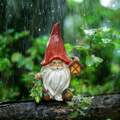 6.4-inch Christmas gnome Ornament, Cute gnome Statue, Suitable for Indoor and Outdoor use, Home Balcony, Garden, Lawn, and a for Christmas, Thanksgiving, Mother's Day, and Birthdays