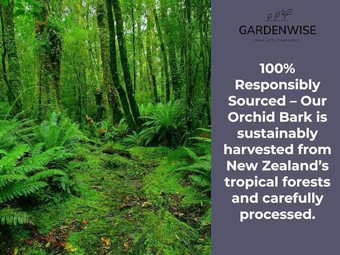 Premium Orchid Bark for Potting Mix – Ready-to-Use Pine Bark for Indoor Plants, Orchid Repotting & Soil Mix Creation, Ideal Orchid Medium (5 Quarts)