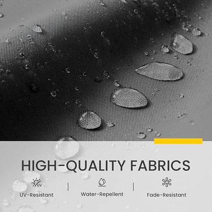 10x10 FT Cantilever Patio Umbrella Double Top Outdoor Square Large Heavy Duty Aluminum Offset Umbrellas with 7 Level Tilt 360-degree Rotation for Pool Garden Deck, Grey