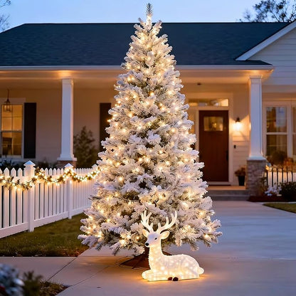 100 LED Warm White Christmas Lights, UL Certified and Commercial Grade White Wire String Lights 35 FT, for Indoor and Outdoor Christmas Trees, Party, Garden, Patio.