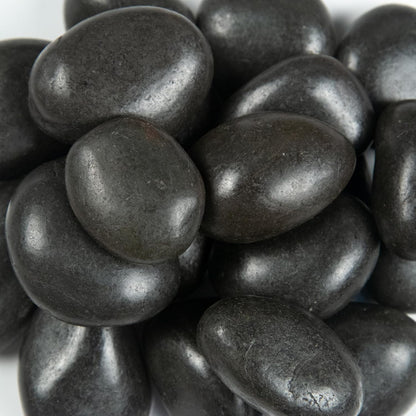 MSI Decorative Polished Black Pebbles, 1.2 inch - 2 inch, 40 lb. Bag