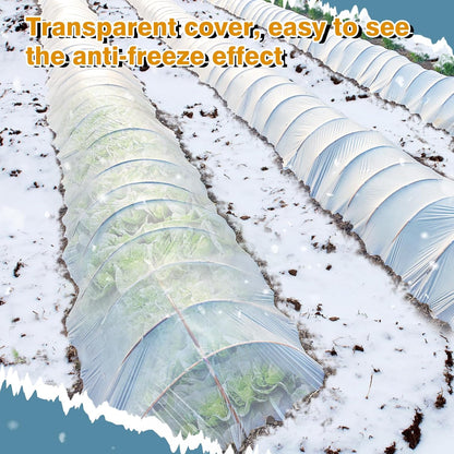 Alphatool Greenhouse Cover Plastic Sheeting - 10 x 50 ft Plant Covers Freeze Protection, Frost Cloths for Outdoor Plants, Clear Floating Row Cover for Outdoors Garden Plants Vegetables Crops