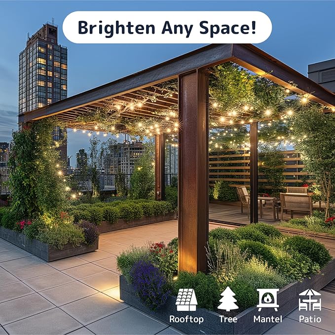 PREXTEX 300 Count Clear Christmas Tree Lights with White Wire - 60 ft Warm White Twinkle Lights for Indoor or Outdoor Use - Holiday Fairy String Lighting for Christmas Trees, Patios, and More