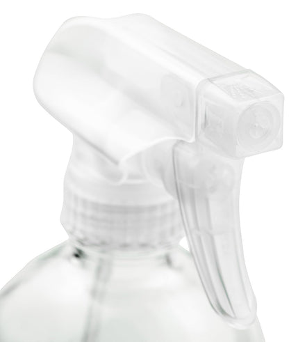 Sally's Organics Glass Spray Bottle - Empty Refillable 16 oz Container is Great for Essential Oils, Cleaning Products, Homemade Cleaners, Misting Plants with Water, and Vinegar Mixtures for Cleaning
