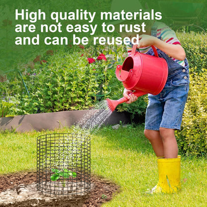 10 Pcs 11.8"x 11.8"/11.8"x 19.6" Available Chicken Wire Cloches for Plants, Plant Protector from Animal, Garden Covers Netting Iron Wire Mesh to Protect Plants Vegetables from Rabbit Squirrel Chicken