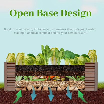6x3x2 ft Raised Garden Bed, Large Metal Planter Raised Beds, Planters for Outdoor Plants for Vegetables, Flowers, Herbs, Fruits, and Succulents.(4 Pcs)