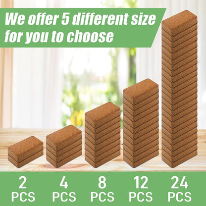 Coco Coir Brick - 4 Pack Coconut Soil - Low EC & PH Balance - High Expansion - Renewable Coco Fiber for Herbs & Flowers