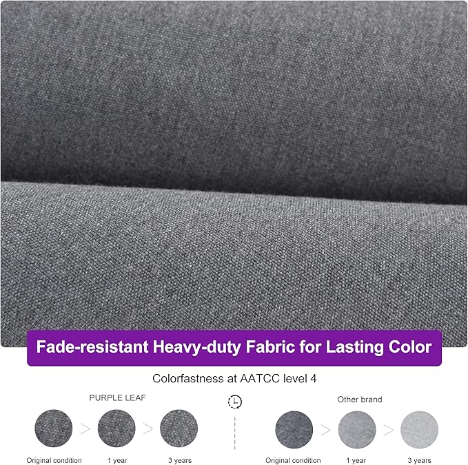 PURPLE LEAF 10' x 13' Cantilever Patio Umbrella Outdoor Umbrella with 330lbs Base Large Rectangular Windproof Offset Umbrella for Pool Deck Garden, Mist Grey