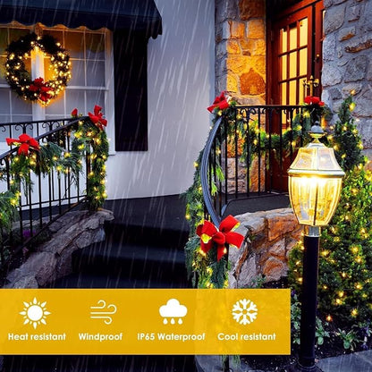 6 Pack 270FT Solar Christmas Lights Outdoor Waterproof, Super Bright 480 LED Solar String Lights with 8 Lighting Modes, Green Wire Twinkle Tree Light for Outside Xmas Party Decorations (Warm White)