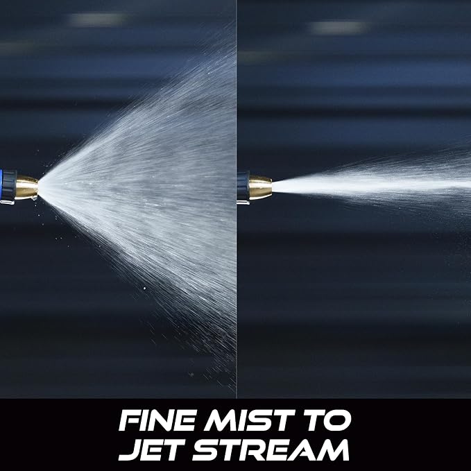 VIKING Hose Nozzle, Garden Hose Nozzle, Adjustable and Heavy Duty for Washing Car, Watering Plants, Washing Pets, and Home Use