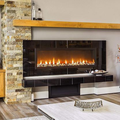 Mr. Fireglass 10 Pounds Blended Reflective Fire Glass for Fire Pit Fireplace and Landscaping, 1/2 Inch Mixed Colored High Luster Fireglass Rocks for Outdoor and Indoor Use Copper+Gold+Platinum