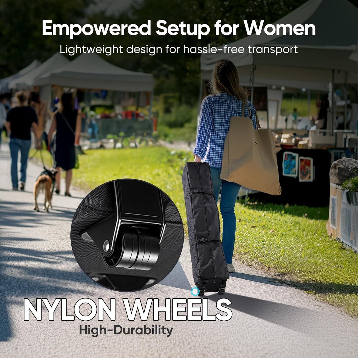 Quictent 10x10 Heavy Duty Pop Up Canopy Tent- Easy up Outdoor Commercial Canopies, Waterproof, 11ft Interior Height, Easy Setup, Includes Sand Weight Bags and Wheeled Carry Bag