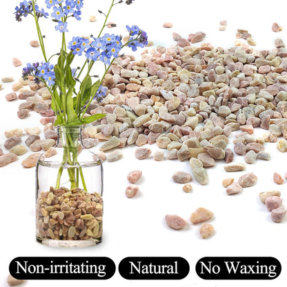 10lbs Peach Pebbles for Plants, 3/8inch Small Rocks for Succulent Cactus Plants, Natural Polished Pebbles, River Rocks for Plants, Vases, Garden