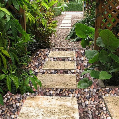 30 lbs River Rocks for Plants, 1-1/2 inch Decorative Garden Rocks Outdoor Landscaping, Large Polished Natural Stone for Walkways, Yard, Vases, Crafts