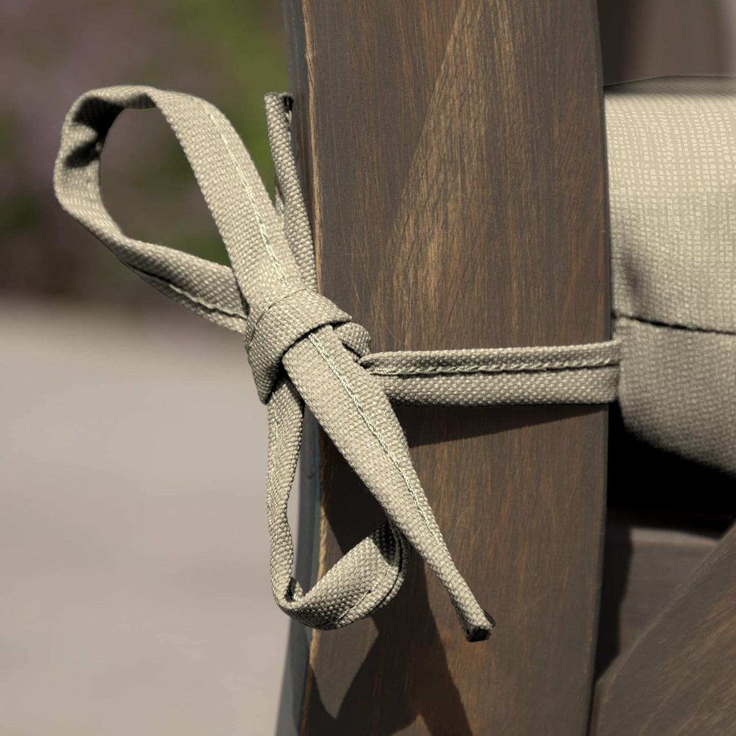 Arden Indoor/Outdoor Seat or Rocking Chair Cushion, 19 x 18, Water Repellent, Rain Proof, Fade Resistant Cushion for Rocking or Dining Chairs Tan Leala