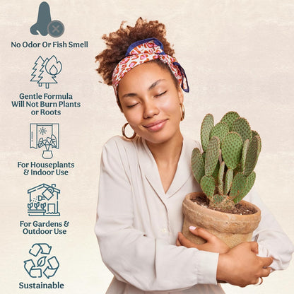 All-In-One Organic Succulent Fertilizer, Cactus Fertilizer, Succulent Plant Food, Bonsai & Cactus Food, 3 lb bag = 75 Single Servings, Fast & Slow Release feeds up to 300 plants for 8months