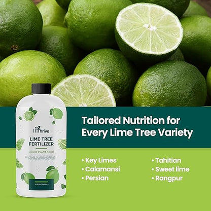 32oz Citrus Tree Fertilizer for Lime Trees Live Plants - Makes 32 Gallons of Liquid Lime Tree Fertilizer - Ideal Citrus Plant Food, Promotes Healthy Trees and Zesty Fruits for All Limes