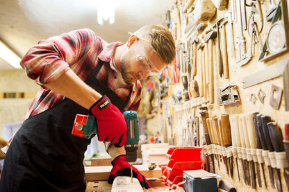 DULFINE High Performance Work Gloves For Men(12 Pairs Pack), High Dexterity Touch Screen For Multipurpose,Excellent Grip (Large)