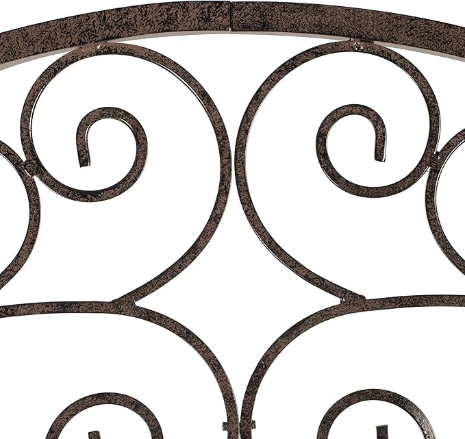 H Potter Trellis Garden Large Wrought Iron Heavy Scroll Metal Decoration Weather Resistant Lawn Patio Screen
