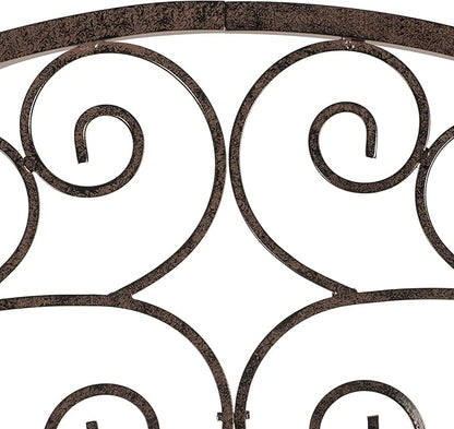 H Potter Trellis Garden Large Wrought Iron Heavy Scroll Metal Decoration Weather Resistant Lawn Patio Screen