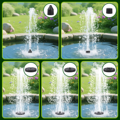 Solar Water Fountain for Bird Bath Solar Water Pump with Seperated Solar Panel 2.5w 5v Solar Powered Water Fountain for Small Pond Garden Water Feature Decoration