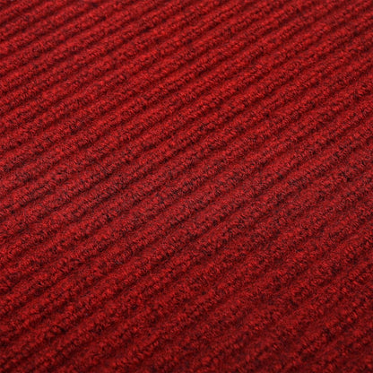 fani Heavy Duty Large Outdoor Indoor Entrance Black Doormat Waterproof Low Profile Entrance Rug Front Door Mat Patio Anti-Skid Rubber Back, 23x72 inch (Red)