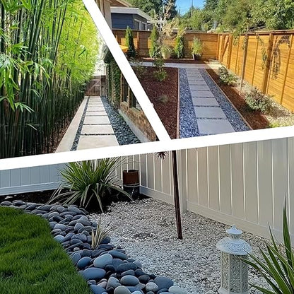 20LB Black Stones Pebbles River Rocks, Natural Beach Pebbles, 2-3" Garden Decorative Stones-2-3 Large Plant Rocks,Ideal for Aquarium, Home Decor