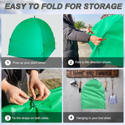 36″*36″*38″ Winter Plant Warm Covers - Raised Bed Cover, Garden Row Accelerator, Warm Tent Freeze Protection Humidity Domes for Germination, Seedling Propagation Protecting Plants from Animals 2 PCS