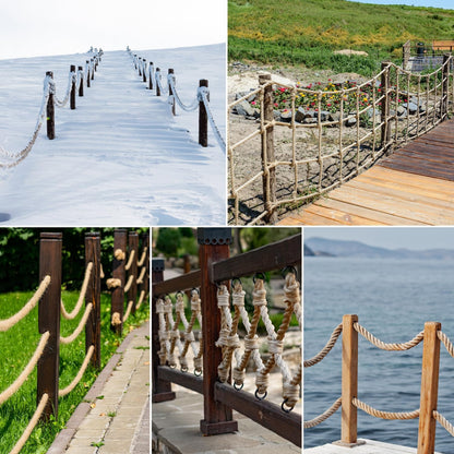 Vanhench Climbing Rope, Jute Rope 1IN X100Feet, Heavy Duty & Thick Sisal Hemp Nautical Rope for Tug of War/Swing/Team Building Games for Carnival Party/Bundling/Crafts