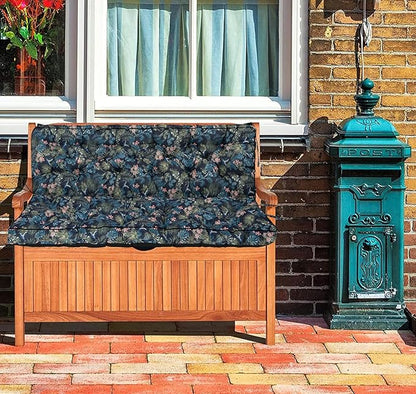 Swing Replacement Cushions with Backrest, 2 or 3 Seater Waterproof Non-Slip Overstuffed Swing Pad, Indoor/Outdoor Bench Cushion for Porch Chair Swing Garden Furniture (Hummingbird, 40 * 55 in)