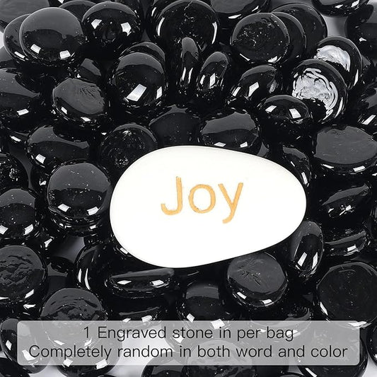 5LB Fire Glass Beads Flat Glass Marbles for Outdoor Fire Pit and Fireplace, Glass Gemstones for Vase Filler, Aquariums, Hydroponics Plants, Home Decor and Christmas DIY Craft, Black