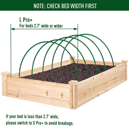 MAXPACE Greenhouse Hoops for DIY 2.7ft or Wider Grow Tunnel, Rust-Free Fiberglass Support Hoops Frame for Garden Fabric, Plant Support Garden Stakes, Gardening Supplies, 50pcs