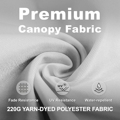 12FT Cantilever Umbrella with Base Large Curvy Outdoor Aluminum Offset Umbrella w/ 360° Rotation, UV Resistant Canopy for Patio, Garden, Backyard, Light Gray