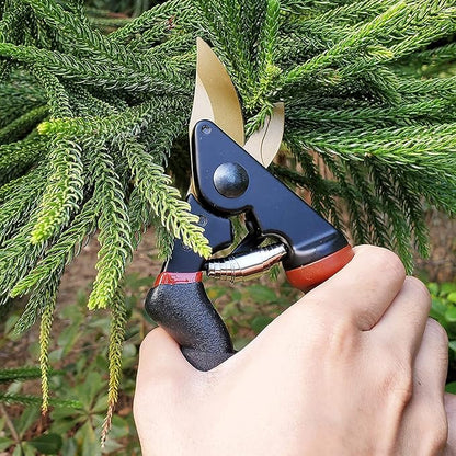gonicc 8.5" Professional Rotating Bypass Titanium Coated Pruning Shears(GPPS-1014), Secateurs, Scissors, Pruners with Heavy Duty SK5 Blade. Soft Cushion Grip Handle for Everyone.