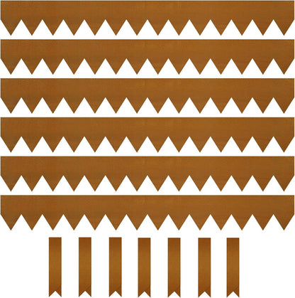 KOL Corten Steel Pre-Rusted Garden Lawn Edging - 6-Pack Metal Landscape Edging Strips - Heavy Duty Hammer-in Cor-Ten Steel Rust Border with 7 Clips - 14-Gauge - 40" L x 5.5" H (20FT Total Length)