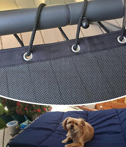 Patio Furniture Replacement Binding Rope 34ft,for Outdoor Hammock,Loungers,Hanging, Swing Chair (Black, Super Tension Rope)