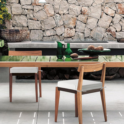 Square Corner Seat Cushions, 19" x 19" x 3", Set of 4, Indoor Outdoor Water Repellent Universal Chair Pads with Ties for Patio Furniture, Garden Deck Dining Chairs, Linen