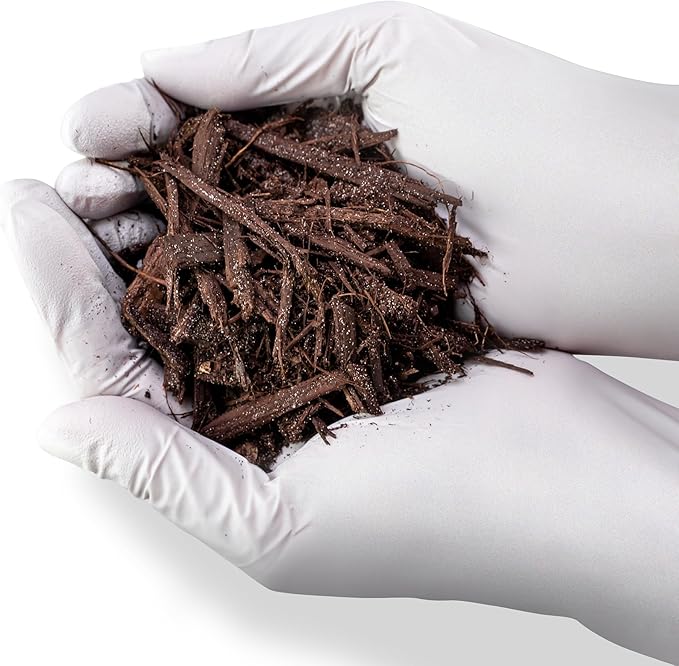 Gardenera Organic Brown Mulch - Nurture Your Plants with Natural Nutrients - 20 QUARTS