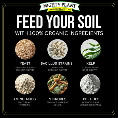 Organic Instant Compost Tea (1 lb) – Probiotic Plant Food Bloom Booster & Yield Booster for Hydroponics & All Gardening Types | Microbial Formula Converts Amino Acids for Enhanced Growth (1, Pounds)