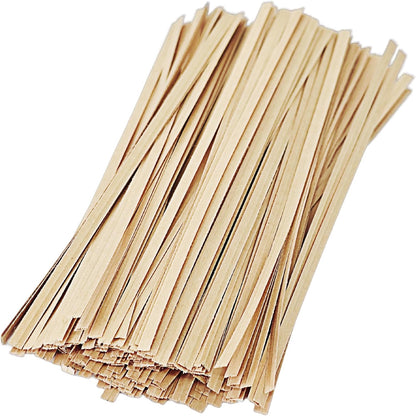 200PCS 6 Inch Kraft Paper Twist Ties, Reusable Cable Ties for Tying Bread, Plant Support, Bread Packaging, Candy Bags and Craft Projects (Brown)