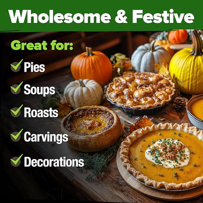 HOME GROWN 𝗨𝗦𝗔 𝗣𝗥𝗘𝗠𝗜𝗨𝗠 5 Pumpkin Seeds Mix - 40 Seeds 𝗡𝗢𝗡-𝗚𝗠𝗢 Heirloom Pumpkin for Planting Ideal Garden for Unique Varieties Yellow Paris and Casper, Culinary and Decorative Use