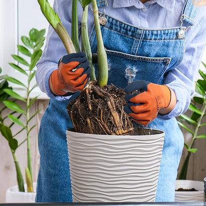 Waterproof Work Gloves for Men and Women, Hycool Thermal Insulated Freezer Rubber Coated Gloves,Super Grip L6201