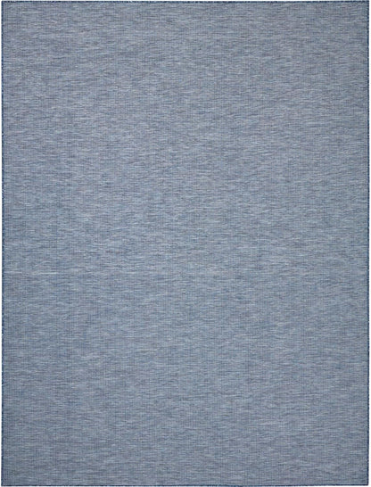 Nourison Positano Indoor-Outdoor Navy Blue 9' x 12' Area Rug, Easy Cleaning, Non Shedding, Bed Room, Living Room, Dining Room, Backyard, Deck, Patio (9x12)