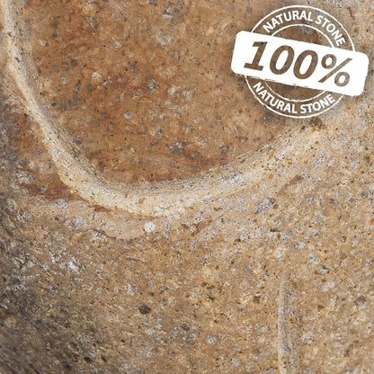 Mom and Dad Boulder Dog Set – Hand-Carved Granite Garden Statues – Natural Stone Animal Décor – 8" & 12", Weather-Resistant, Unique Gift Set