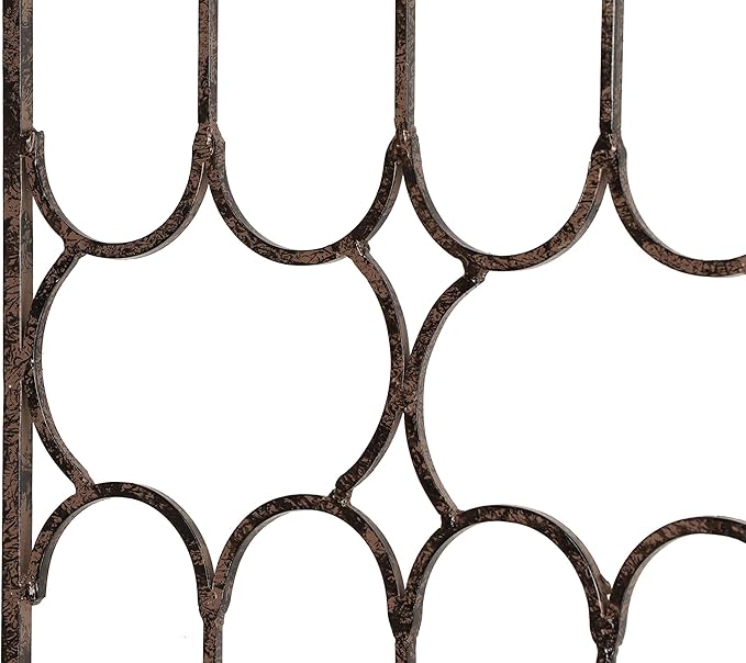 H Potter Garden Trellis for Climbing Plants Large Metal Wall Trellises Tall Vertical Wrought Iron Panels for Home Garden Outdoor Decoration Fence Privacy Screen Outdoors Ivy Rose Clematis