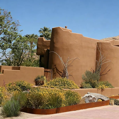 Corten Steel Edging Steel Landscape Edging Metal Garden Edging 8 Inch Metal Landscape Edging Landscaping Rusted 40 Inch Strips Patina 6 pcs Edge for Yard Lawn Outdoor by GZGNEEVL