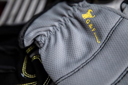 G & F Products unisex adult All Purpose Utility Work Gloves High Performance Mechanics Gloves assorted colors 3 Pair Value Pack, Black, Grey, Blue, X-Large Pack of US