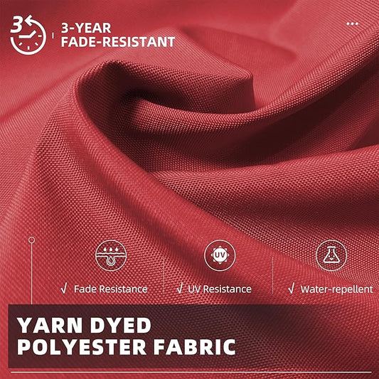 PURPLE LEAF 10' X 13' Patio Umbrella Outdoor Cantilever Rectangle Umbrella Aluminum Offset Umbrella with 360-degree Rotation for Garden Deck Pool Patio Terra